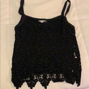 Vintage embroidered crop top